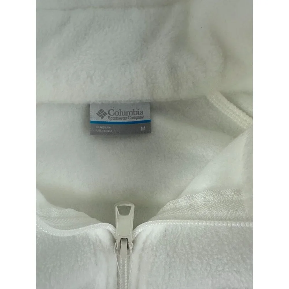 NWT COLUMBIA Women's Benton Springs™ Full Zip Fleece Jacket White Size M - Picture 7 of 9